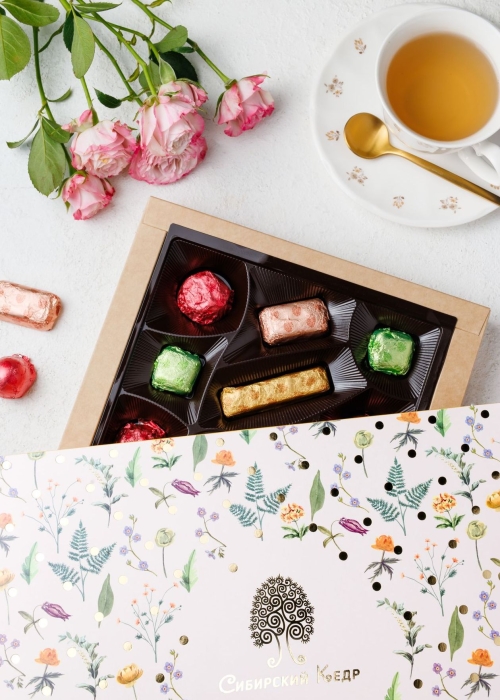 ★ Набор конфет &laquo;Кедровое ассорти&raquo;, 200 г | весенняя обложка