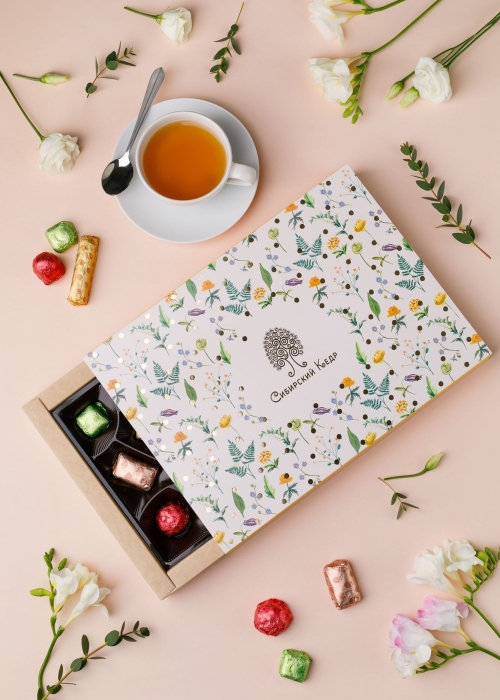 ★ Набор конфет &laquo;Кедровое ассорти&raquo;, 200 г | весенняя обложка