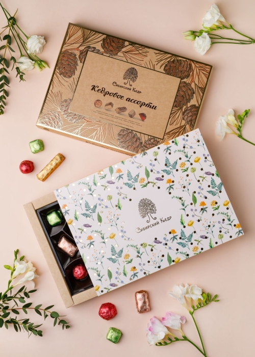 ★ Набор конфет &laquo;Кедровое ассорти&raquo;, 200 г | весенняя обложка